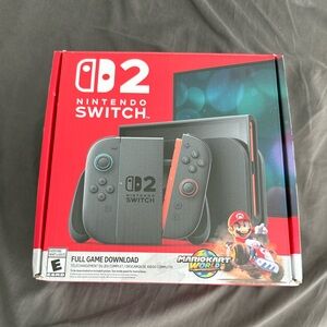 BOX - Nintendo Switch 2 Mario Kart System Bundle BOX & INSERTS ONLY - NO CONSOLE